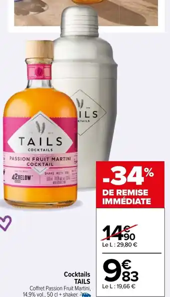 Carrefour Cocktails TAILS offre