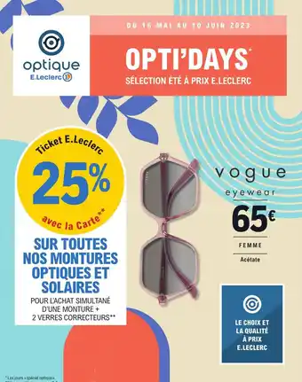 E.Leclerc FEMME Acétate offre