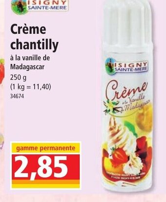 Norma Crème chantilly offre