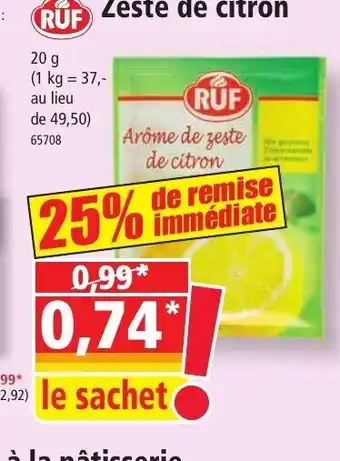Norma Zeste de citron offre