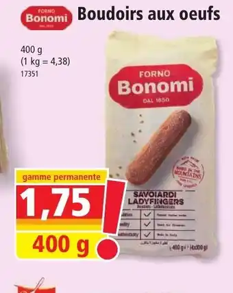 Norma Boudoirs aux oeufs offre