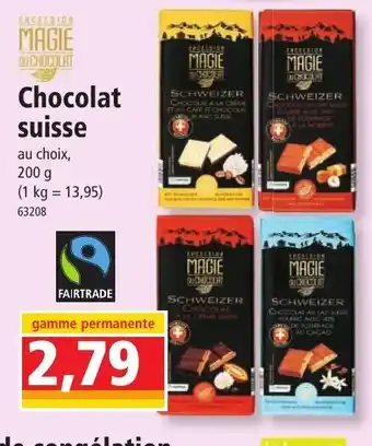Chocolat suisse