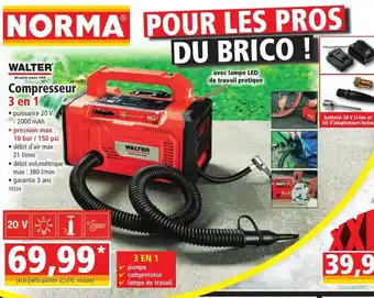 Norma WALTER Compresseur offre