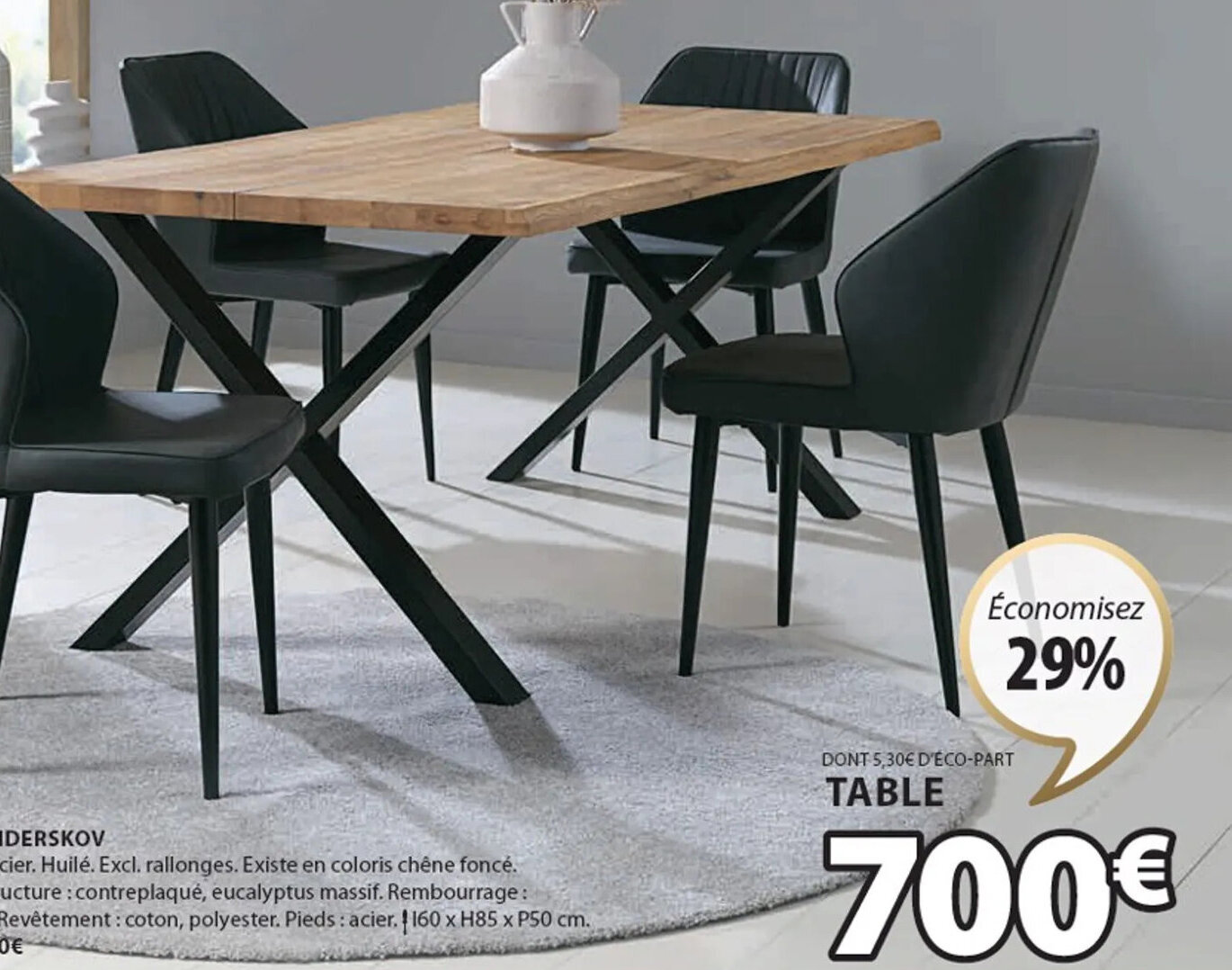 JYSK TABLE ROSKILDE offre