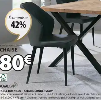 JYSK CHAISE LUNDERSKOV offre
