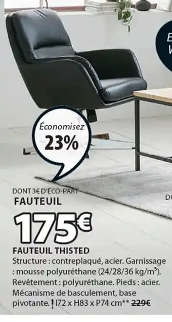JYSK FAUTEUIL THISTED offre