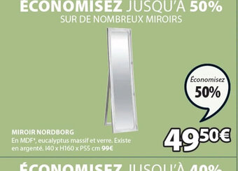JYSK MIROIR NORDBORG offre