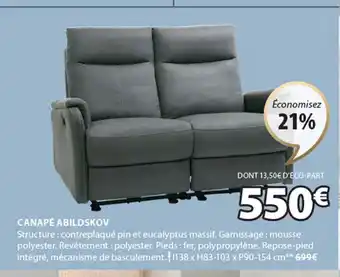 JYSK CANAPÉ ABILDSKOV offre