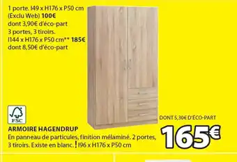 JYSK ARMOIRE HAGENDRUP offre