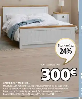 JYSK CADRE DE LIT MARKSKEL offre