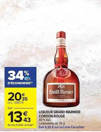 Carrefour Market Liqueur Grand Marnier offre