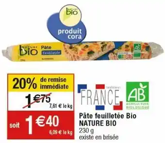 Cora x Carrefour Pâte feuilletée offre
