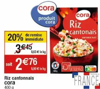 Cora x Carrefour Riz cora offre