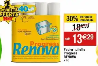 Cora x Carrefour Papier toilette renova offre