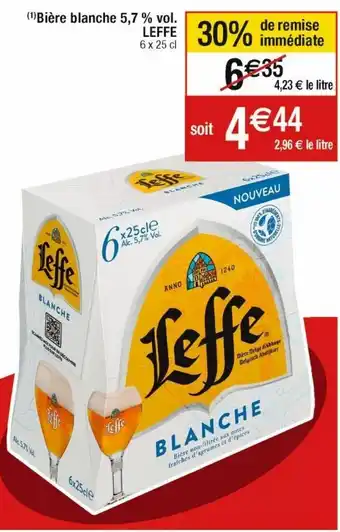 Cora x Carrefour Bière blonde leffe offre