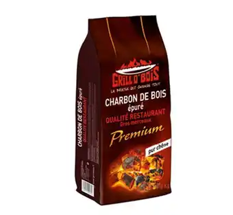 Chretien Matériaux Charbon de bois pur chêne grill'o bois, sac de 8 kg offre