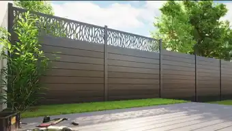 Brico Dépôt Blooma lot de 3 lames de clôture composite neva - gris foncé - l. 1,79 m offre