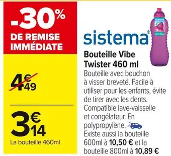 Sistema bouteille vibe twister 460 ml