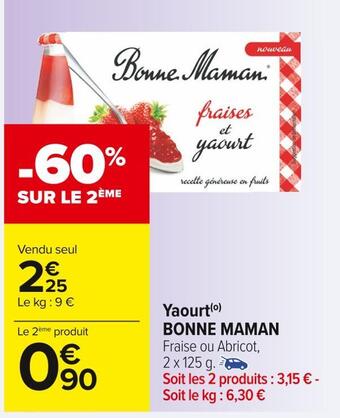 Carrefour Market Bonne maman yaourt offre