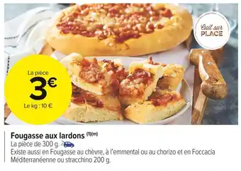 Carrefour Market Fougasse aux lardons offre