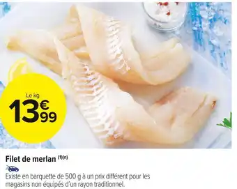 Carrefour Market Filet de merlan offre