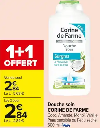 Carrefour Market Corine de farme douche soin offre
