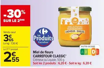 Carrefour Market Carrefour classic’ miel de fleurs offre