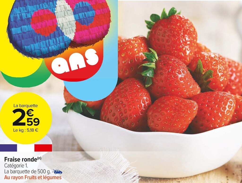 Carrefour Market Fraise ronde offre