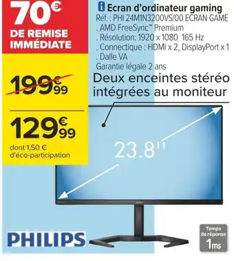 Philips ecran d'ordinateur gaming