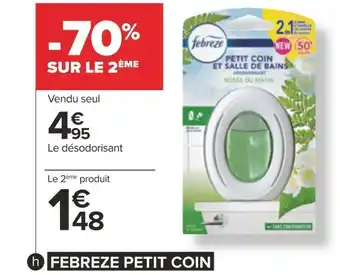 Carrefour Febreze petit coin désodorisant(d) offre