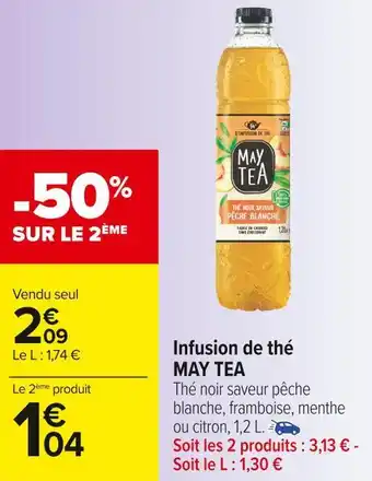 Carrefour Market May tea infusion de thé offre