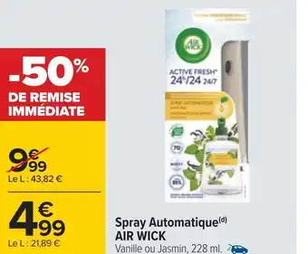 Carrefour Air wick spray automatique(d) offre