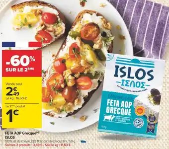 Carrefour Islos feta aop grecque offre