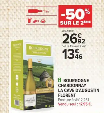 La cave d'augustin florent bourgogne chardonnay
