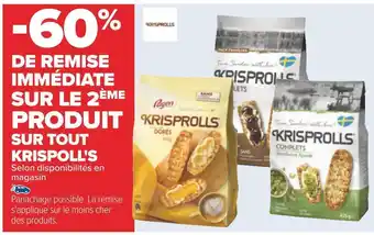 Carrefour Krispoll's -60% de remise immédiate sur le 2ème produit sur tout krispoll's offre