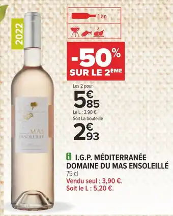 Carrefour Domaine du mas ensoleillé i.g.p. méditerranée offre