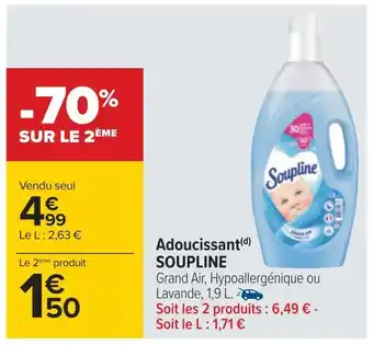 Carrefour Soupline adoucissant(d) offre