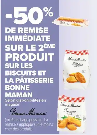 Carrefour Market Bonne maman -50% de remise immédiate sur le 2ème produit sur les biscuits et la pâtisserie bonne maman offre