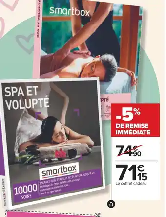 Carrefour Smartbox spa et volupté offre