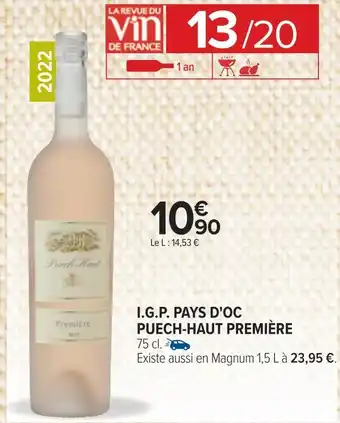 Puech-haut i.g.p. pays d'oc première 2022