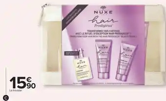 Carrefour Nuxe trousse hair prodigieux offre