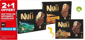 Carrefour Market Nuii 2+1 offert sur tous les bâtonnets glacés nuii offre