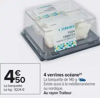 Carrefour 4 verrines océane offre