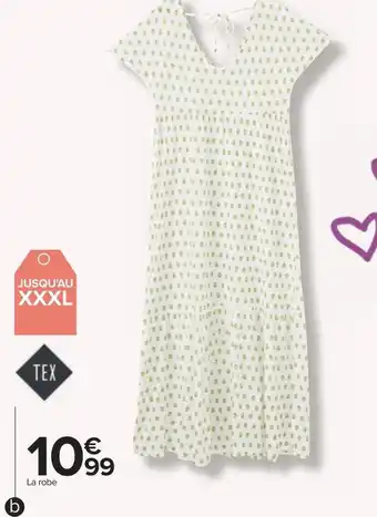 Carrefour Tex robe longue femme offre