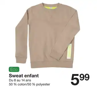 Zeeman Sweat enfant offre