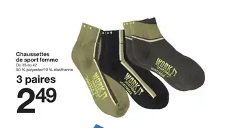 Zeeman Chaussettes de sport femme offre