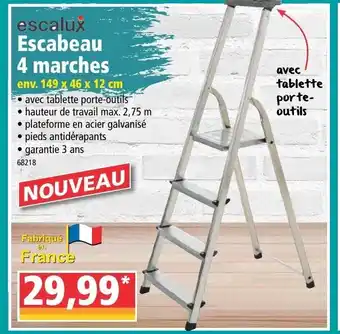 Norma Escabeau 4 marches offre