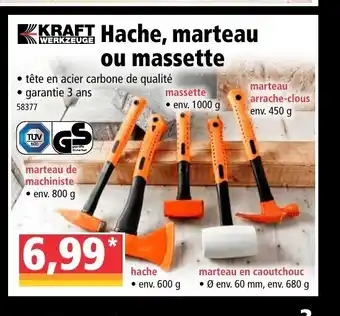 Norma Hache, marteau ou massette offre