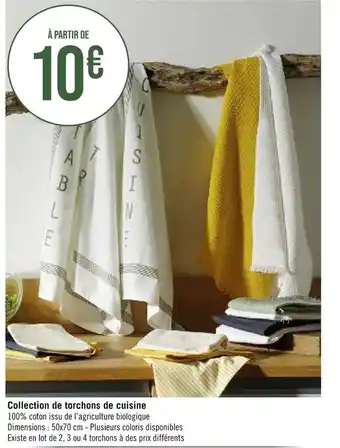 Collection de torchons de cuisine