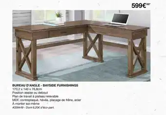 Costco Bureau D'angle - Bayside Fusnishings offre
